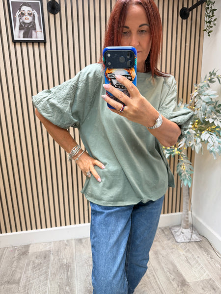 Floral Puff sleeve Top