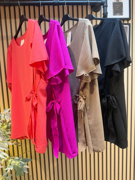 Crinkle Top with Tie detail