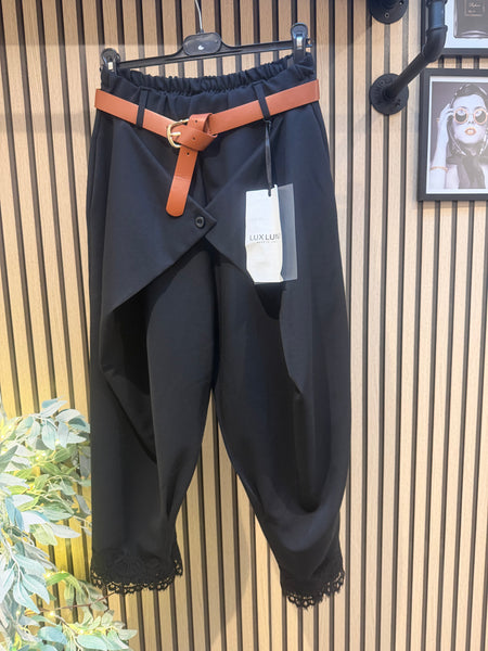 Dressy Wrap Front Trousers