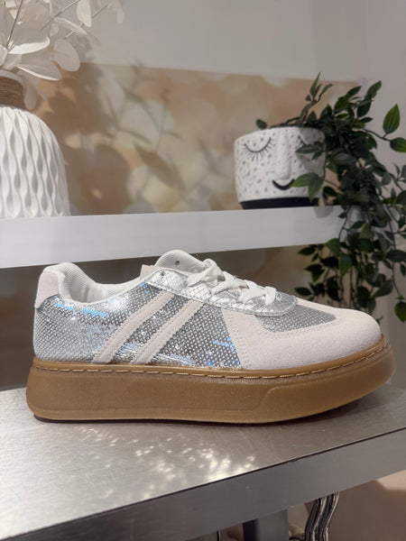 Sequin Chunky Sole Trainer