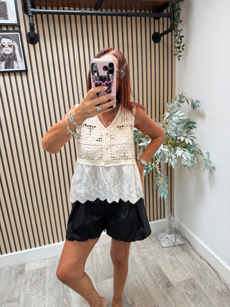 Crochet Embroidery anglais  Vest