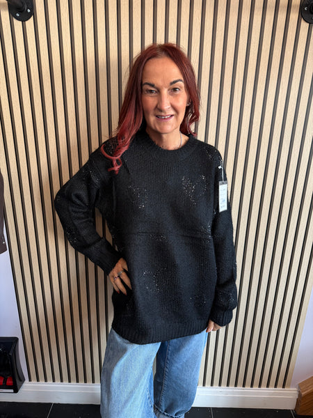 Embellished Hearts Jumper