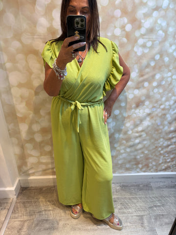 Wrap Over Palazzo Jumpsuit