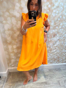 Button back Dress