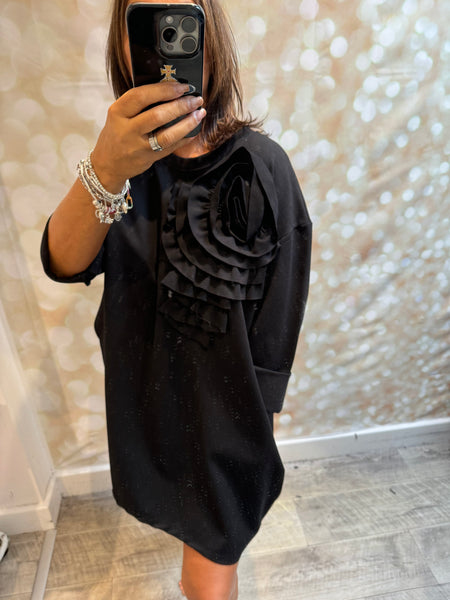 Corsage Scuba Dress
