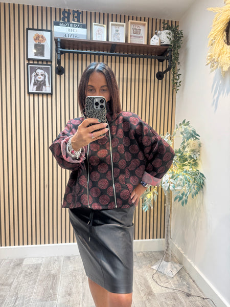 Double Zip Cropped Jacket