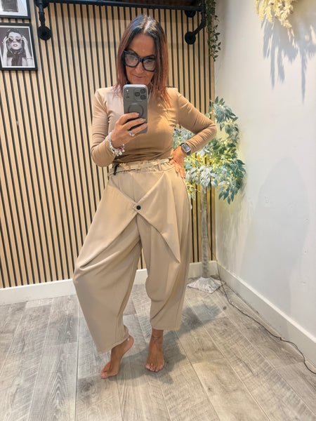 Dressy Wrap Front Trousers