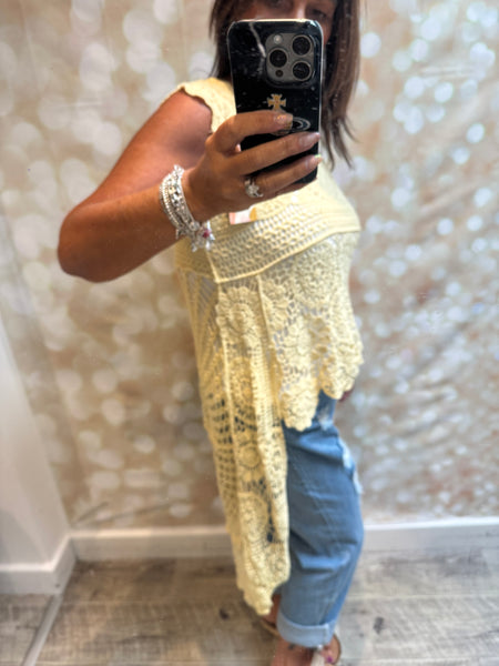 Crochet Hi Low Top