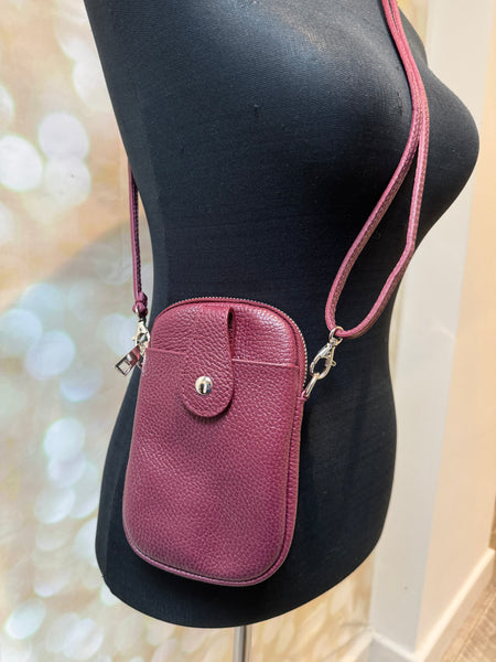 Leather Across Body Phone bag