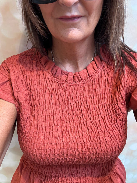 Studio shirred top