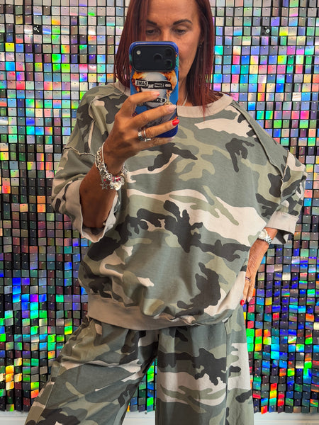 Camo Boxy Sweatshirt