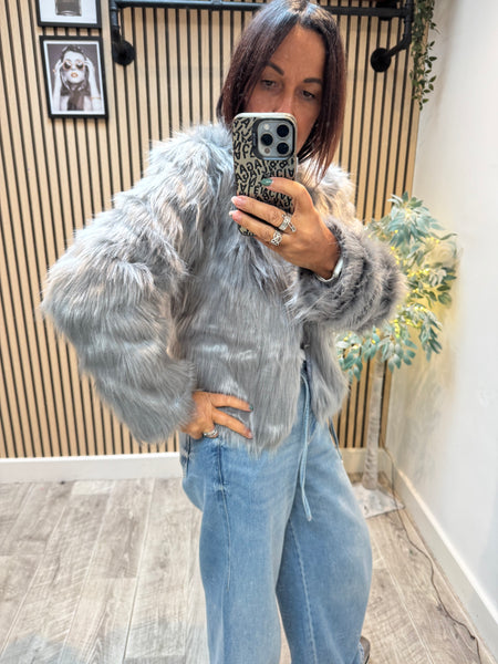 Fur Cropped Jacket