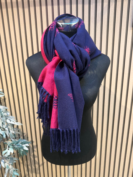 Double sided Wooly scarves