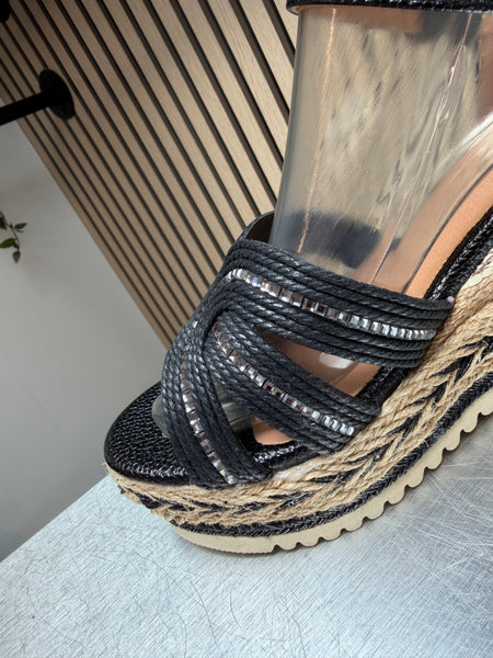 Wedge Metallic Sandal