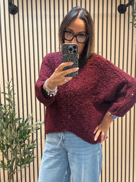 Popcorn Knit  Jumper