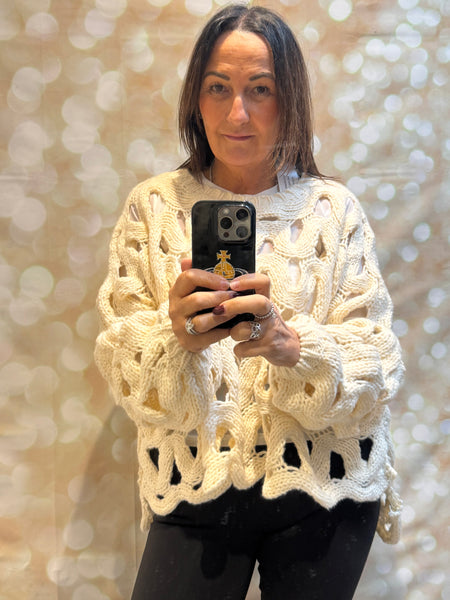 Chunky Knit  Wave Jumper