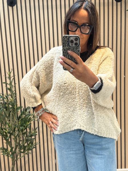 Popcorn Knit  Jumper