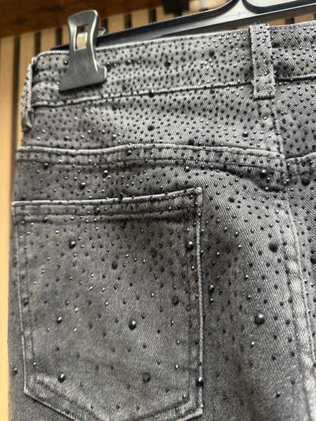 Rhinestone Denim Jeans