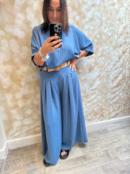 Pinstripe Trouser Set
