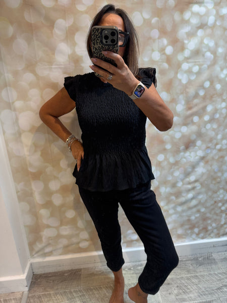 Studio shirred top