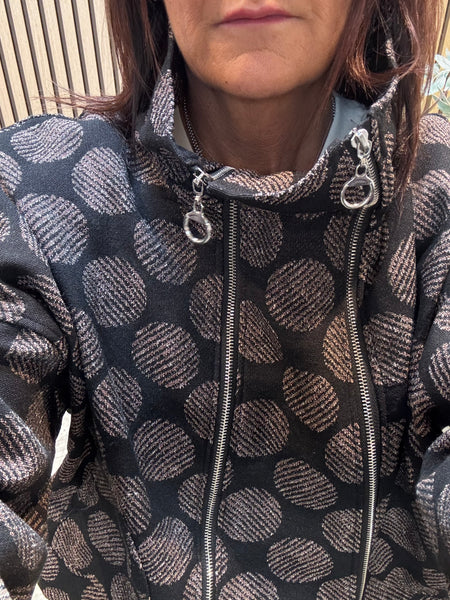 Double Zip Cropped Jacket