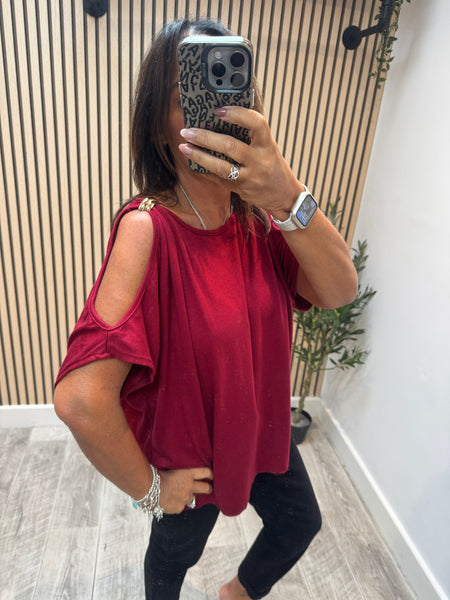 Soft Knit Cold Shoulder Jumper
