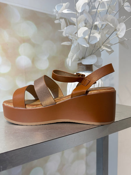 Wedge Double Strap Sandal