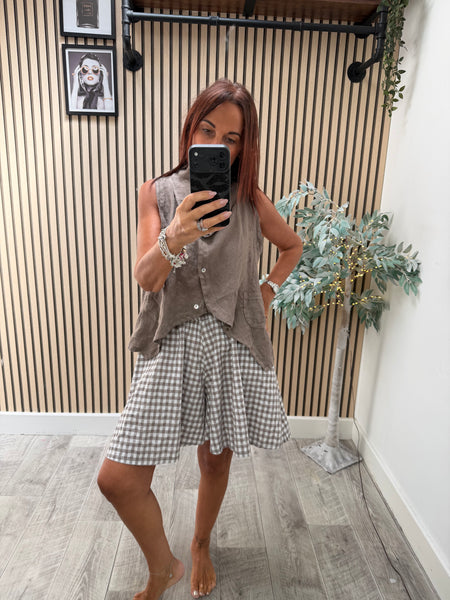Gingham floaty  Shorts