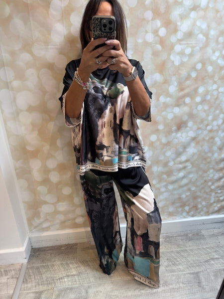 Riviera silky Palazzo trousers /Tunic