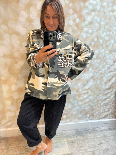 Camo / Leopard Shacket