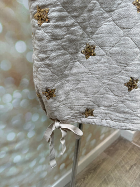 Sequin Star  Quilted Gilet