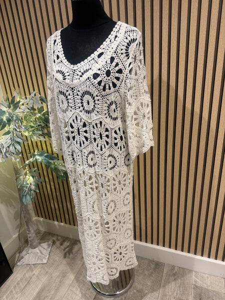 Crochet Midi Dress