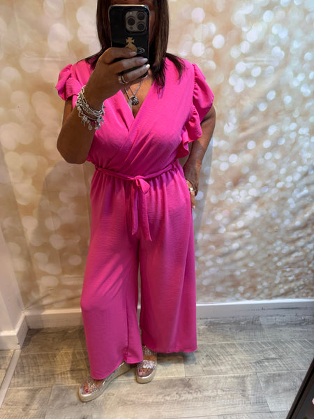 Wrap Over Palazzo Jumpsuit