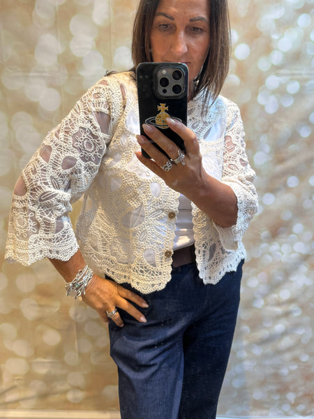 Crochet / Sheer Cardigan