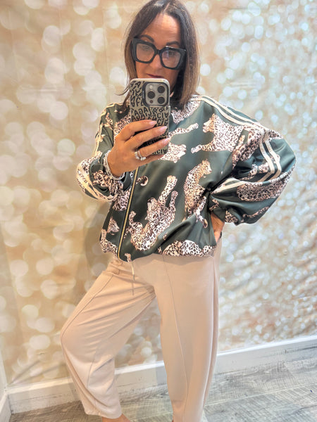 Scuba Leopard Bomber Jacket