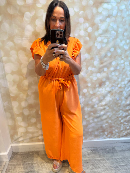 Wrap Over Palazzo Jumpsuit