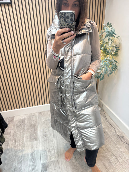 Fly Metallic Quilted Gilet