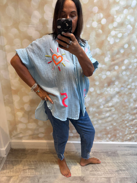 Zeta Otto Applique Shirt