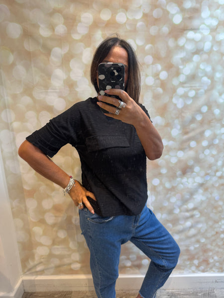 Boxy textured T-Shirt