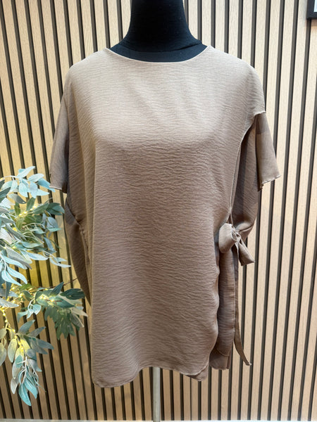 Crinkle Top with Tie detail