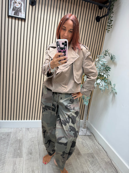 Cropped Trench Coat