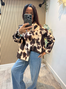 Cropped Wool Mix Jacket