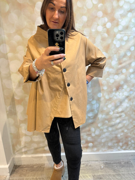 ID Swing Slash Neck Jacket