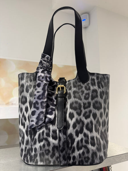 Leopard Bucket Bag