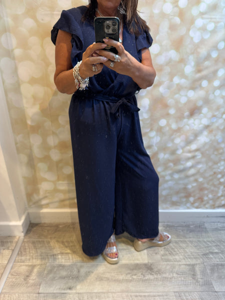 Wrap Over Palazzo Jumpsuit