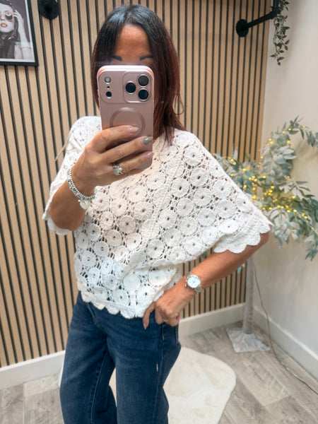 Floral crochet Jumper