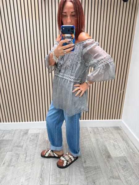 Bardot Sheer Silky Top