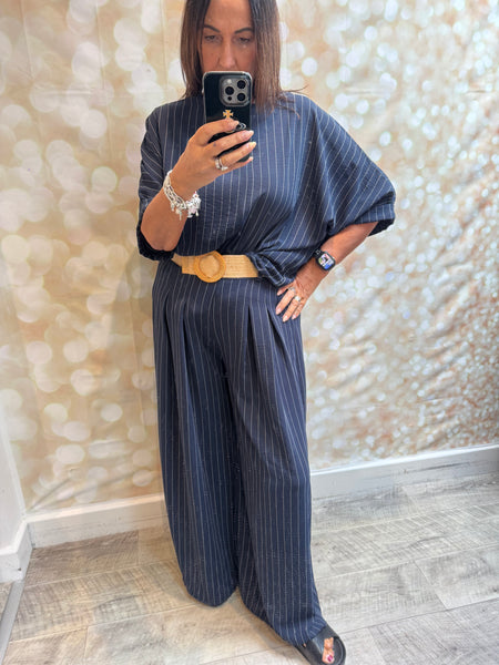 Pinstripe Trouser Set