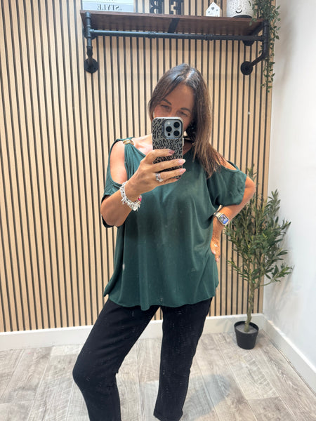 Soft Knit Cold Shoulder Jumper