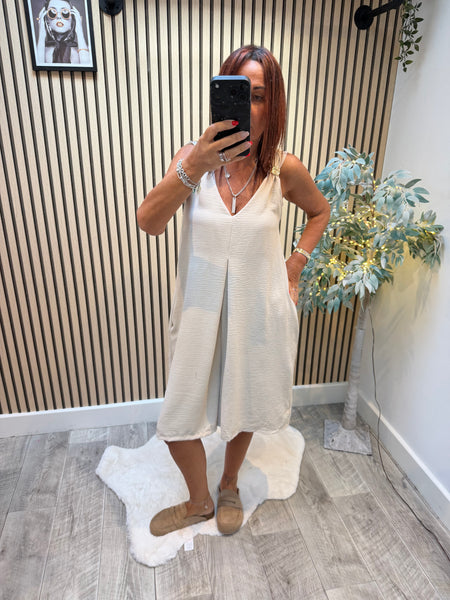 Crinkle Culotte  Playsuit